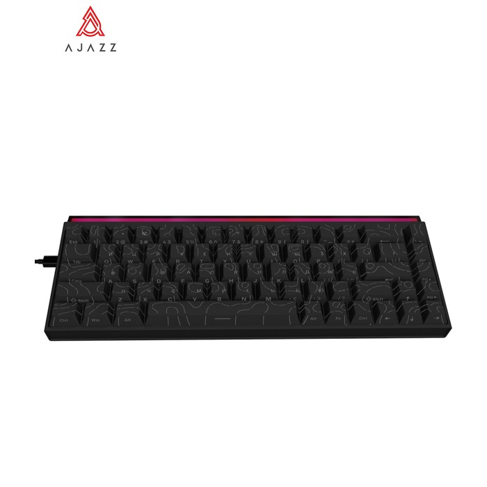 Клавиатура Ajazz NK68 Red Switch USB UA Black (NK68-R-S-B)