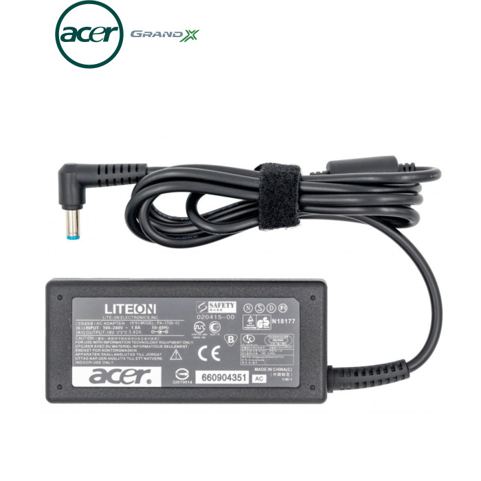 Блок живлення до ноутбуку Grand-X Acer (19V 3.42A 65W) 5.5x1.7mm (ACACL65W)