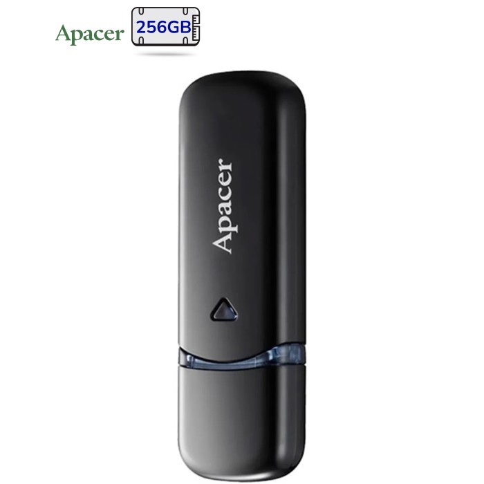 USB флеш накопичувач Apacer 256GB AH355 Black USB 3.2 (AP256GAH355B-1)