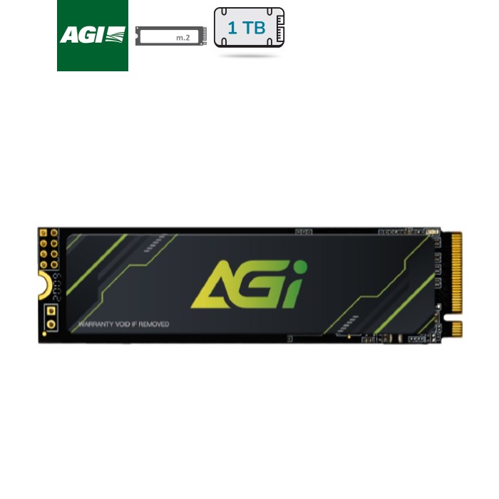 SSD 1Tb AGI AI818 M.2 2280 PCIe Gen 4x4 NVMe 1.4 QLC, Retail