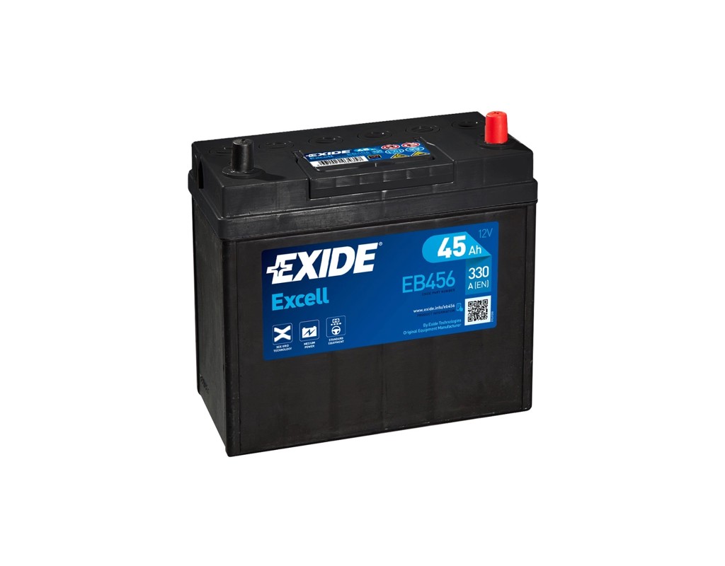 Аккумулятор автомобильный EXIDE EXCELL 45A (EB456)