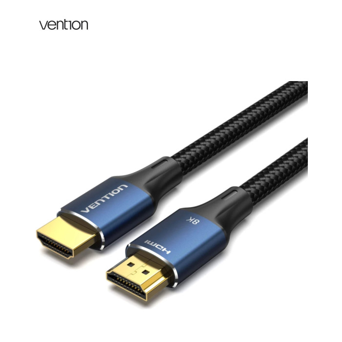 Кабель мультимедийный HDMI M to HDMI M 1.5m 8K60Hz cotton braided blue Vention (ALGLG)