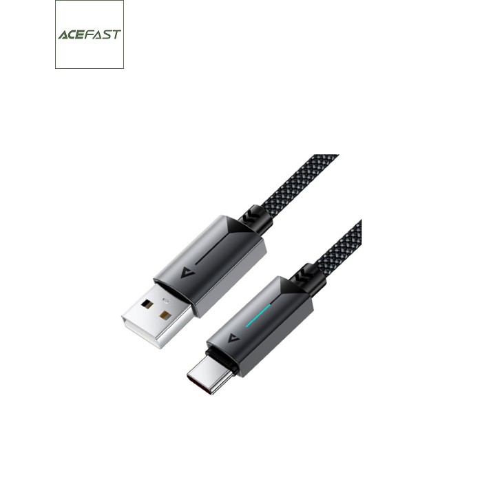 Дата кабель USB 2.0 AM to USB-C 1.2m 60W black Acefast (6974316284482)