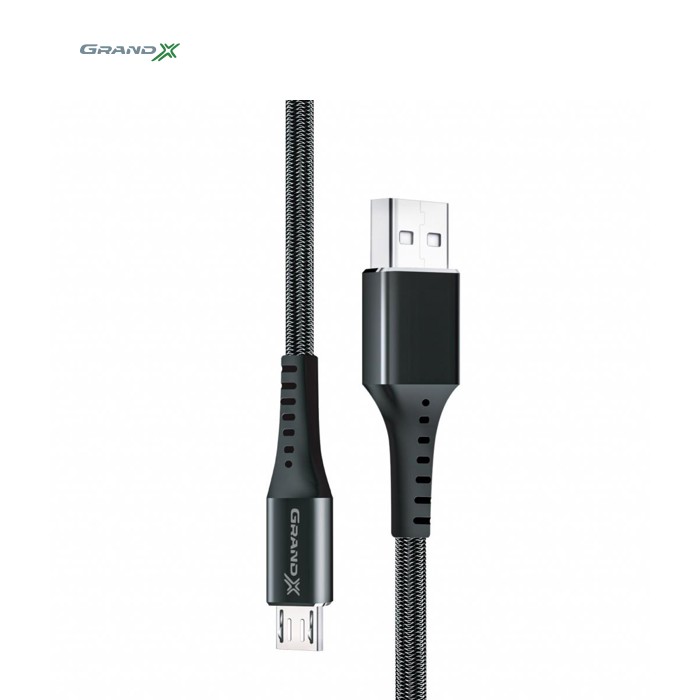 Дата кабель USB 2.0 AM to Micro 5P 1.2m Grand-X (FM-12B)