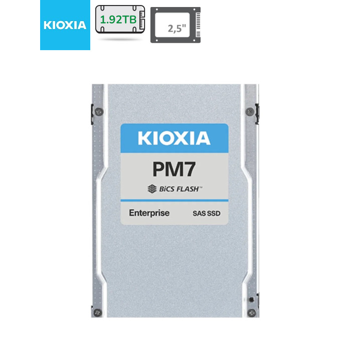 Накопичувач SSD SAS 2.5" 1.92TB Kioxia (KPM7VRUG1T92)