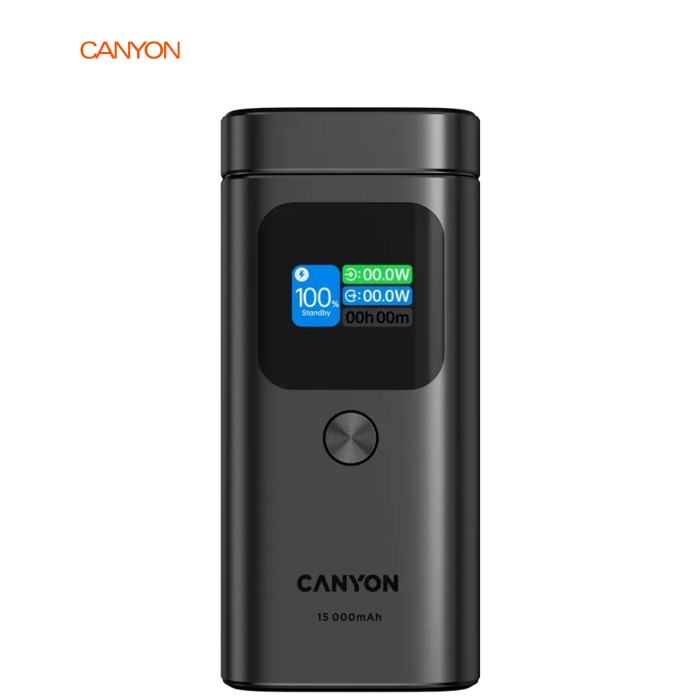 Батарея универсальная Canyon 15000mAh OnPower 150 Qi2 magnetic Grey (CNS-CPB150DG)
