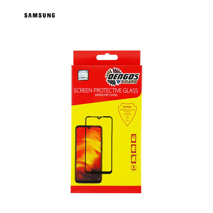 Скло захисне Dengos Full Glue Samsung Galaxy A37 Black (TGFG-433)
