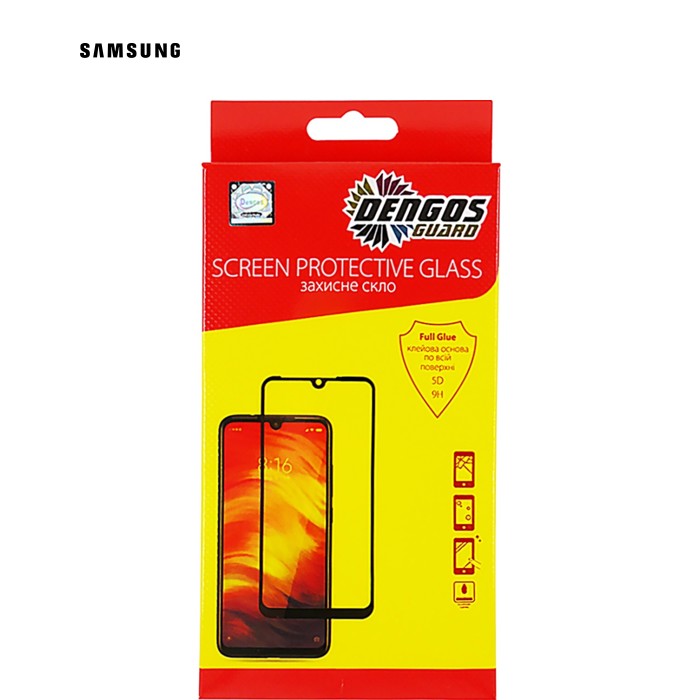 Стекло защитное Dengos Full Glue Samsung Galaxy A37 Black (TGFG-433)