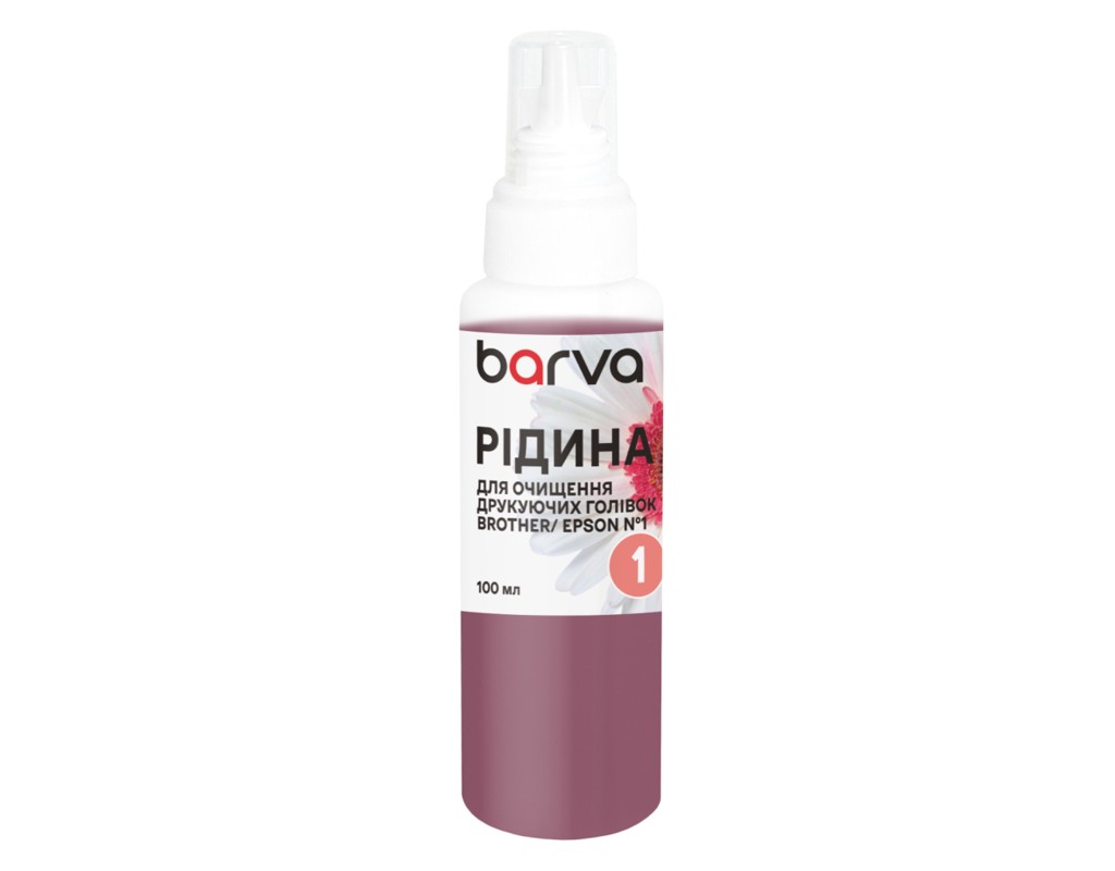Рідина для очистки Barva №1 Brother/Epson 100 мл Water-Based Inks Printhead (F5-018-100)