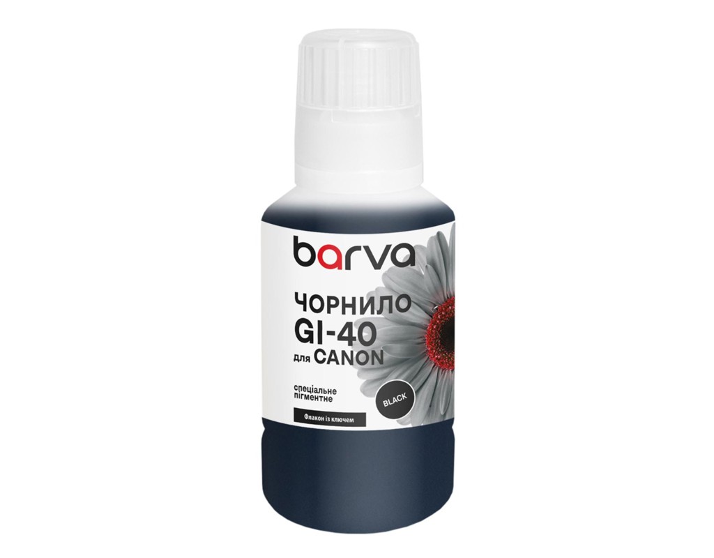 Чорнило Barva Canon GI-40 135 мл, OneKey, pigment, black special (CGI40-747e)