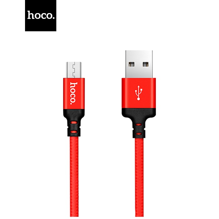 Дата кабель USB 2.0 AM to Micro 5P 1.0m X14 red HOCO (6957531062851)