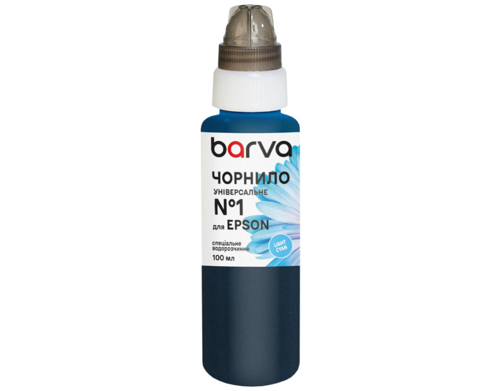 Чернила Barva Epson 1 100 мл, universal, light cyan (EU1-1022)