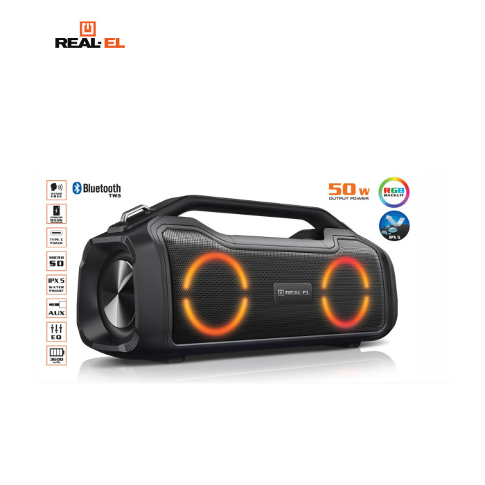 Акустична система REAL-EL X-747 Black (EL121600013)