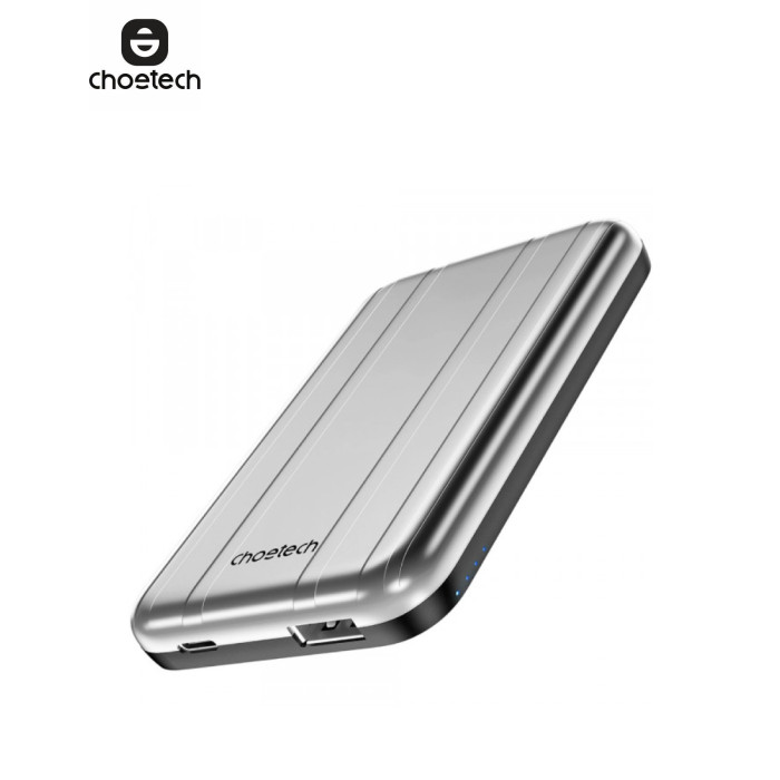Батарея універсальна Choetech Magnetic Wireless 5000mAh 10W, USB-A,USB-C In/Out (B655 / 6932112104779)