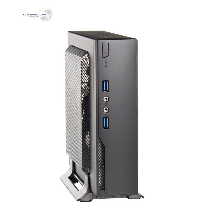 Корпус Casecom M300-2U3 90W 2xUSB3.0 mini-ITX, VESA, Black