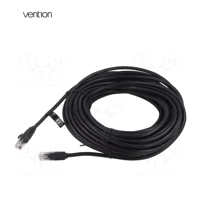 Патч-корд 20м, UTP cat 6 RJ-45 black Vention (IBEBQ)