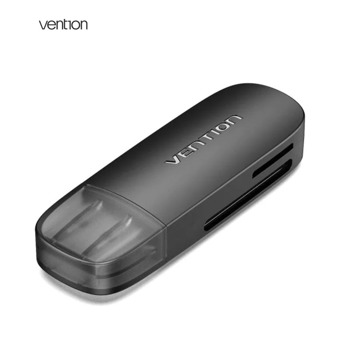 Зчитувач флеш-карт Vention USB 3.0 to SD+TF Black Dual Drive Letter (CLGB0)
