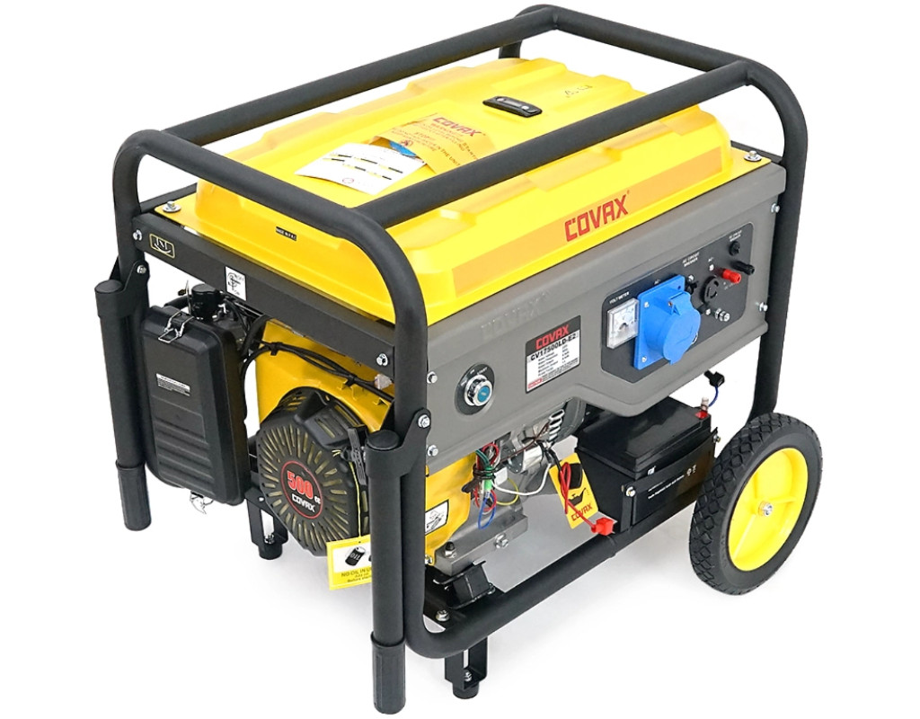 Генератор COVAX CV17500LD-E2, 8.5kW, 220V, 50Hz, DC12V, 20HP, ручной/электро стартер, 25L (CV17500LD-E2)