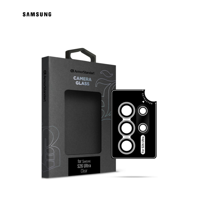 Стекло защитное Armorstandart Supreme BI camera Samsung S26 Ultra Clear (ARM90424)
