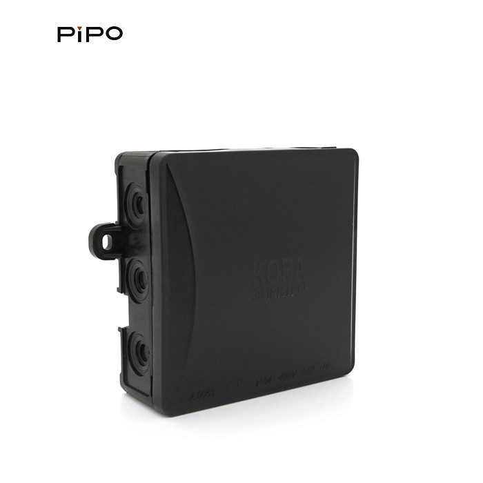 Коробка розподільна модульна зовнішня Р95 94 х94,5х40,5мм; IP54; пластик; (РР) чорна; Q60