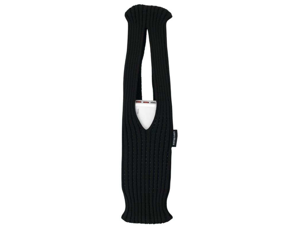 Чехол для мобильного телефона BeCover Knit Pocket universal Black (715158)
