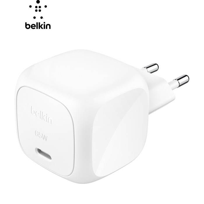 Зарядное устройство Belkin USB-C PD65W GaN PPS white (WCA011KQWH)