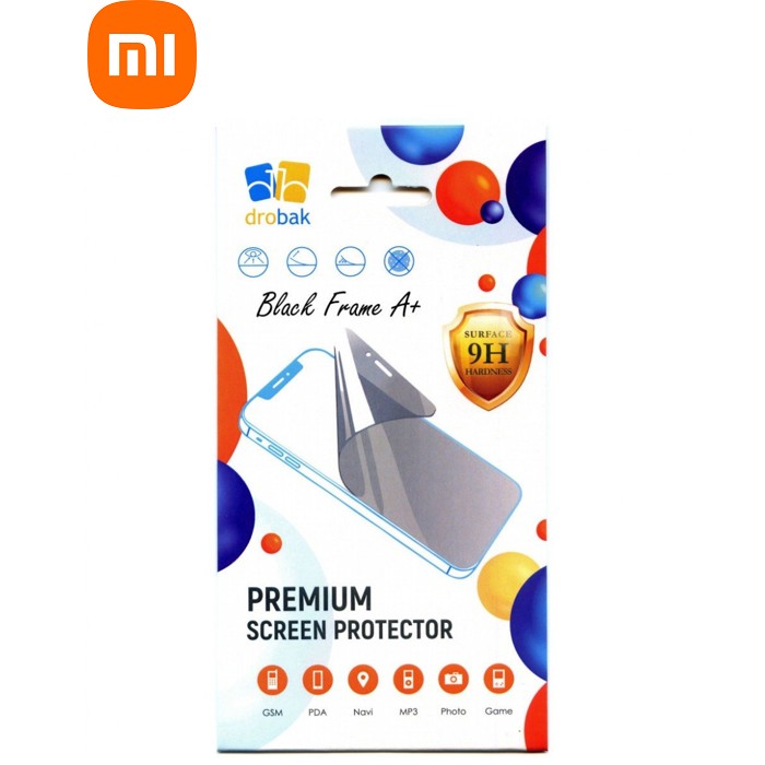 Стекло защитное Drobak Black Frame A+ Xiaomi Redmi 15T Pro (333395)