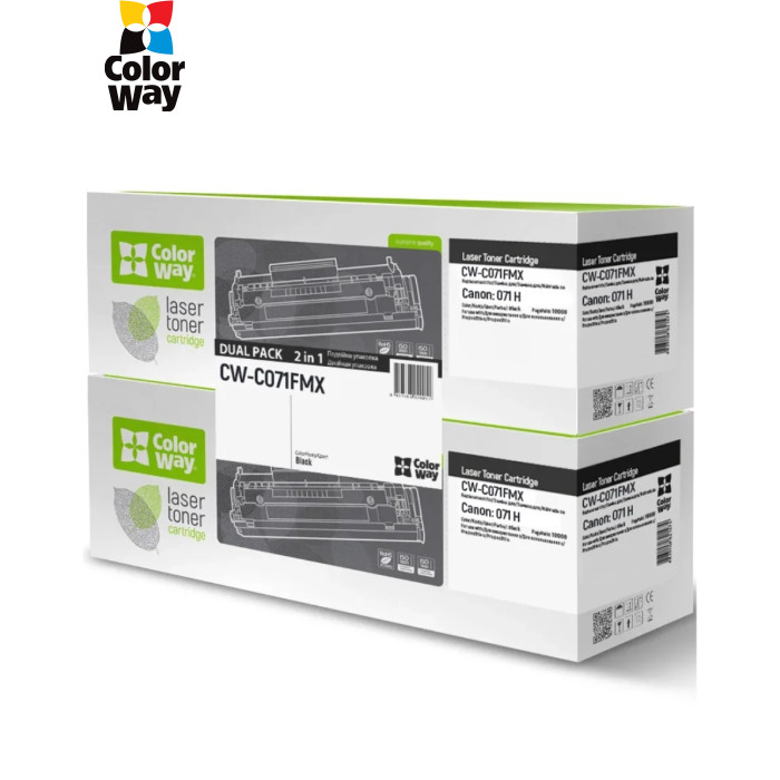 Картридж ColorWay CANON (071H) LBP122/MF272 DUAL PACK (CW-C071FMX)