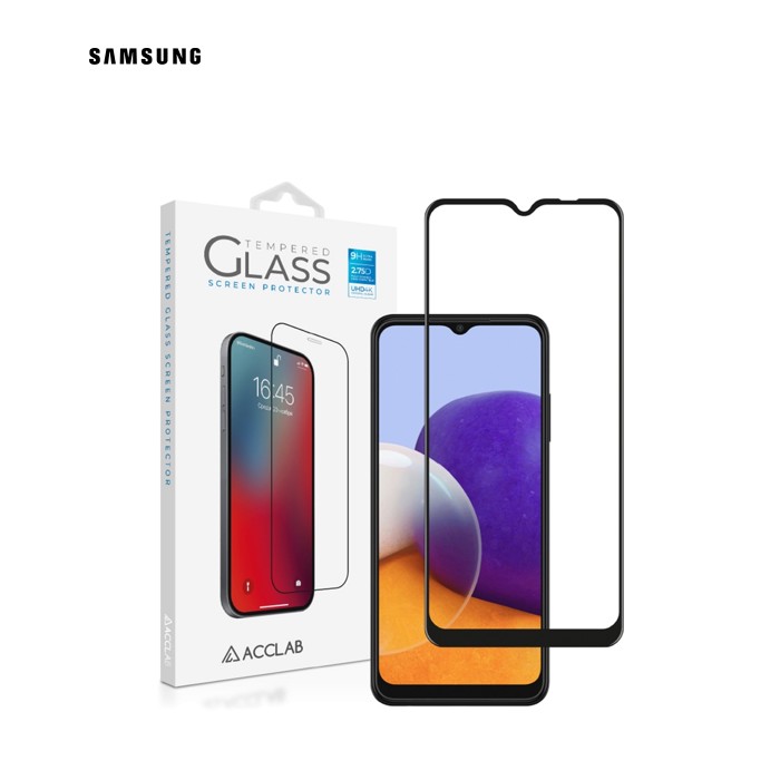 Стекло защитное ACCLAB Full Glue Samsung A22 (1283126512551)