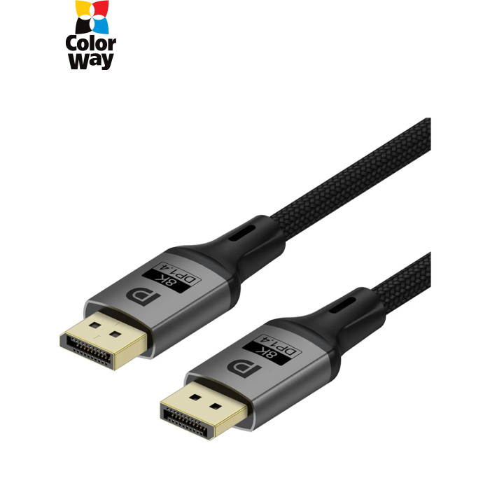 Кабель мультимедійний DisplayPort M to DisplayPort M 3.0m V1.4 8K black ColorWay (CW-CBDP094-BK)