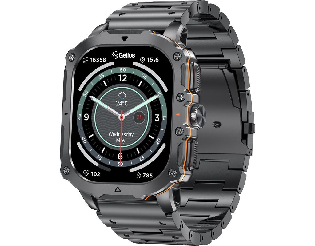 Смарт-часы Gelius Tactical Heavy (GP-SW016) Black Chrome (2099901019097)
