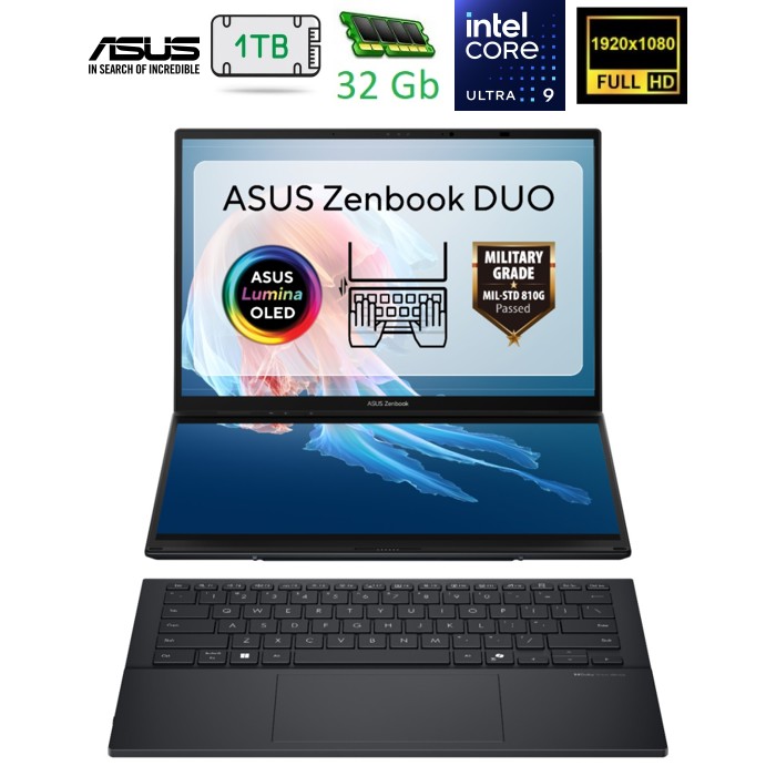 Ноутбук ASUS Zenbook Duo UX8406CA-QL046W (90NB14X1-M001N0)