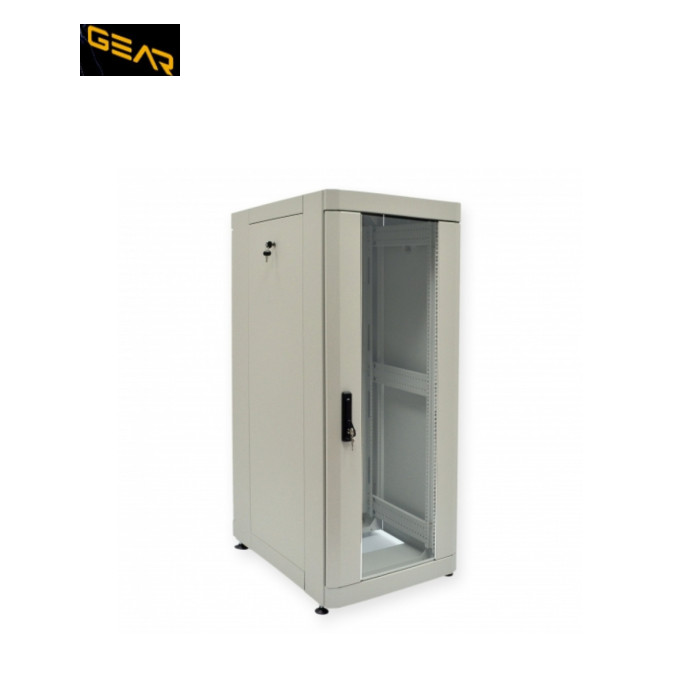 Шафа напольна GEAR 33U 19" 600x600 мм, PREMIUM, grey (GWMSN-33U-600-600G)