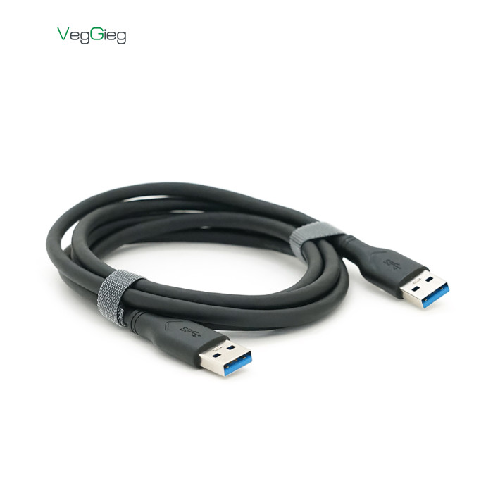 Кабель VEGGIEG V-U336, AM / AM, USB3.0, Black, довжина 1,5м, Box