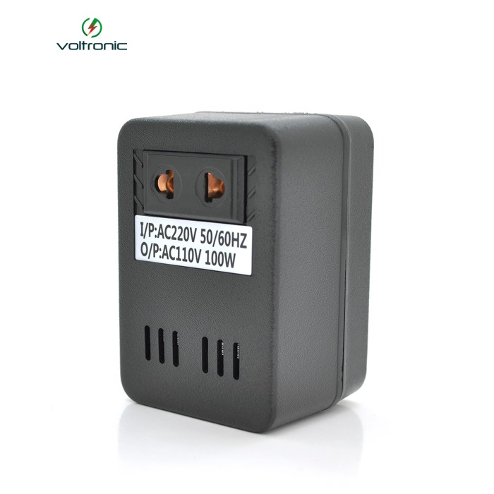 Трансформатор знижуючої напруги 100w Input 220 V / Output 110v, + універсальна розетка