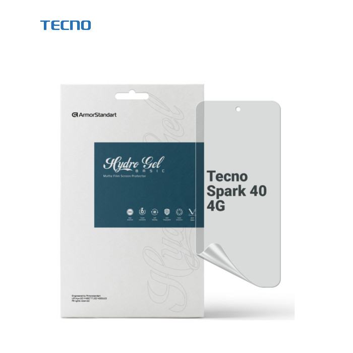 Плівка захисна Armorstandart hydrogel Matte Tecno Spark 40 4G (ARM87313)