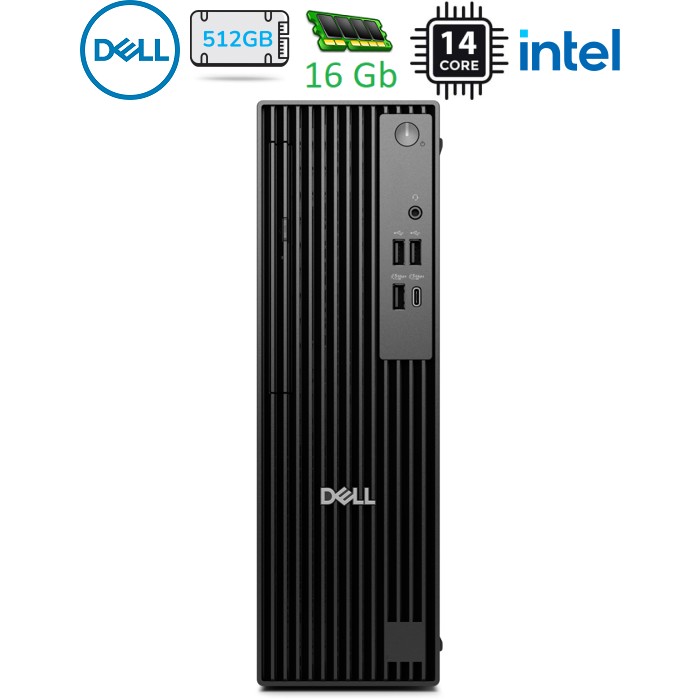 Комп'ютер Dell Pro Slim QCS1250 / Ultra5 235, 16, 512, Kb+Mouse (BTO107_QCS1250_UA_UBU)