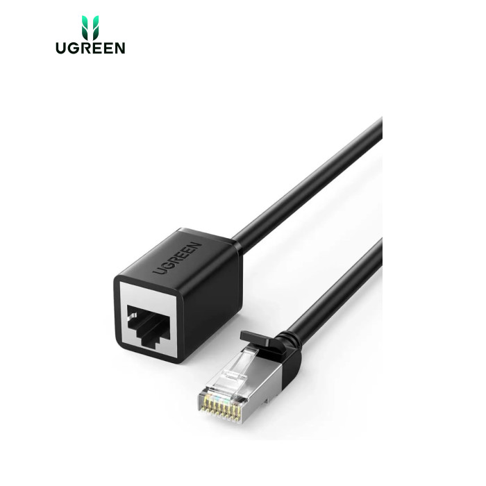 Патч-корд 1м, F/UTP cat 6 RJ-45 extension black Ugreen (U_11279)