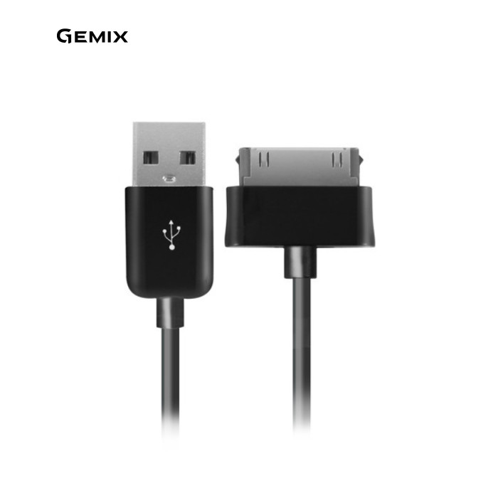 Кабель USB до Samsung Galaxy Tab, 0.1m, White для заряджання та синхронізації планшетів Galaxy