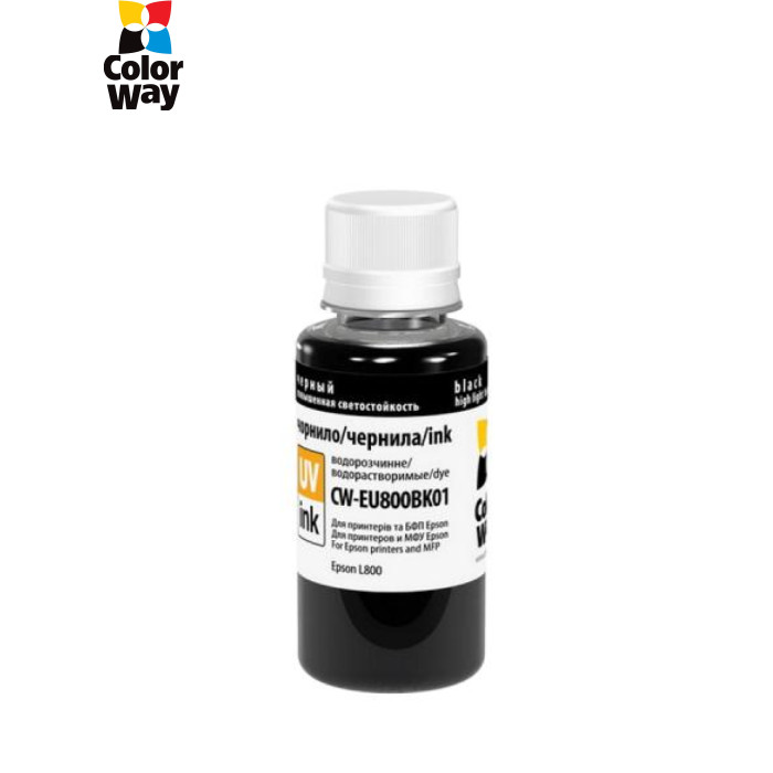 Чорнило ColorWay Epson L800 Black EU800BK (CW-EU800BK01)