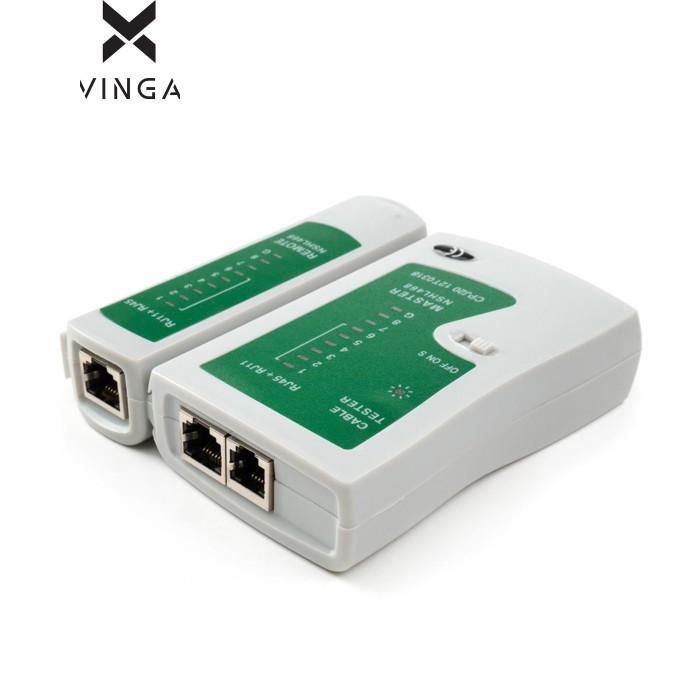 Тестер кабельный Vinga RJ-45/RJ-11 (VCPTT1145)