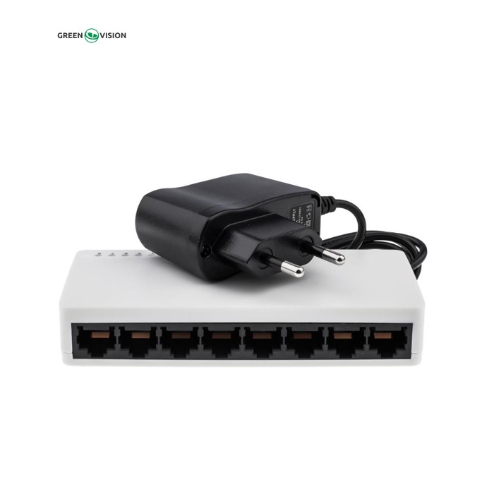 Комутатор мережевий Greenvision GV-002-H-08P
