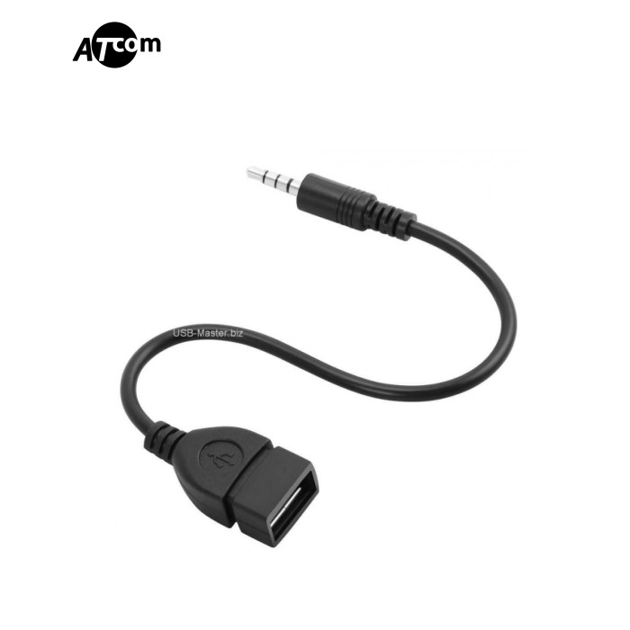 Перехідник Jack 3.5mm to USB, для авто AUX Converter Adapter Cable
