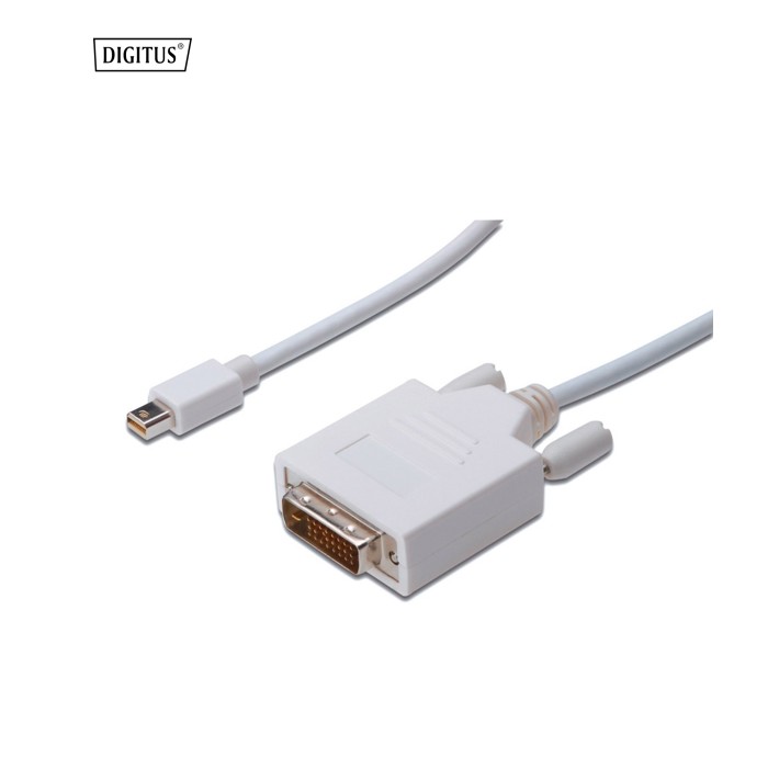 Кабель сигнальний miniDisplayPort to DVI-D 1.0m DIGITUS (AK-340305-010-W)
