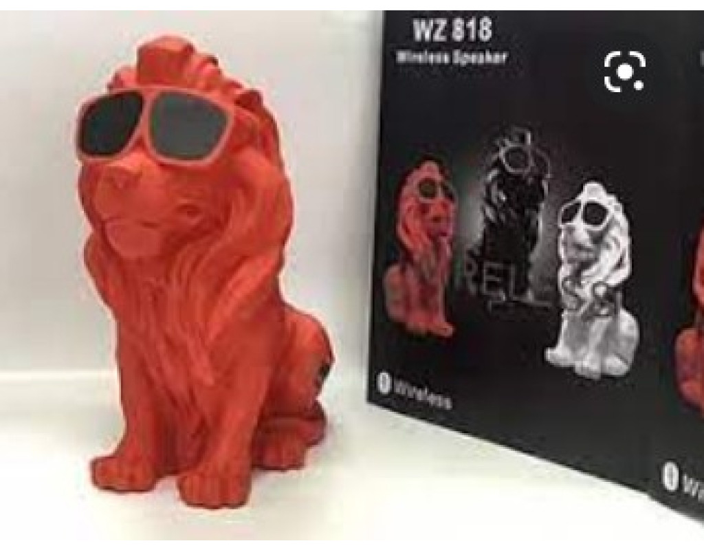 Портативна колонка Bluetooth Sofania WZ 818 Лев в окулярах 41 см