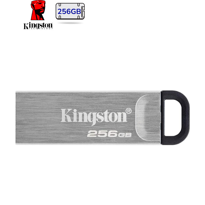 USB флеш накопитель Kingston 256GB DT Kyson Silver/Black USB 3.2 (DTKN/256GB)
