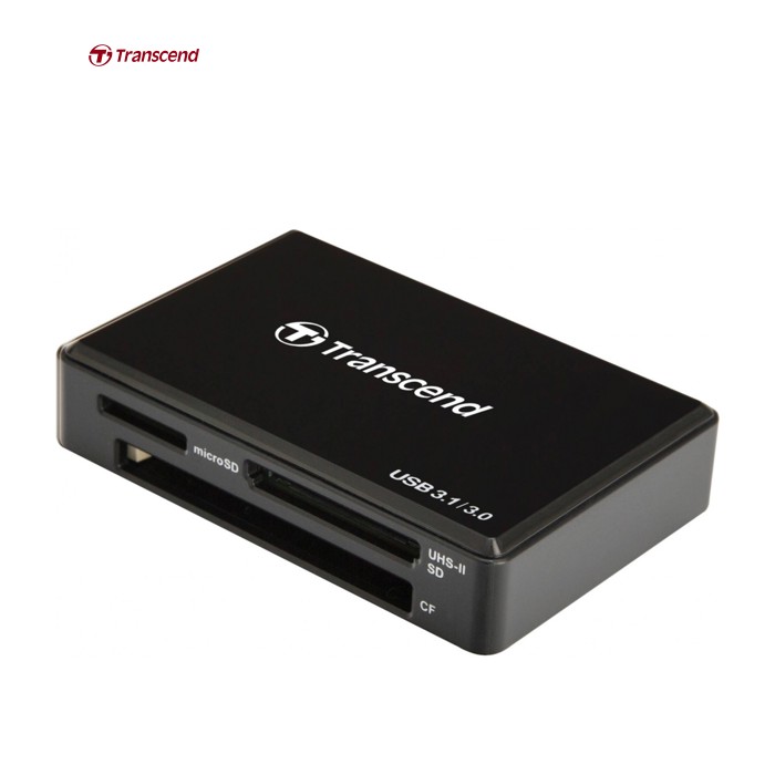 Считыватель флеш-карт Transcend USB 3.1 Gen 1 Type-C SD/microSD/CompactFlash/Memory Stick (TS-RDC8K2)