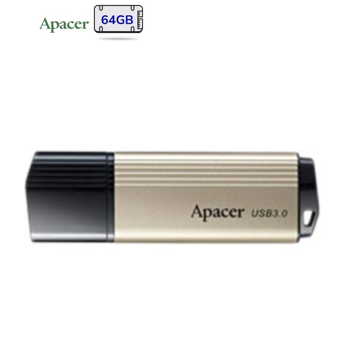 USB флеш накопитель Apacer 64GB AH353 Champagne Gold RP USB 3.0 (AP64GAH353C-1)