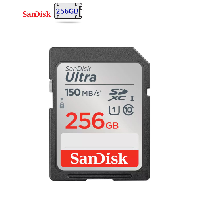 Карта памяти SanDisk 256GB SDXC class 10 UHS-I Ultra (SDSDUNC-256G-GN6IN)