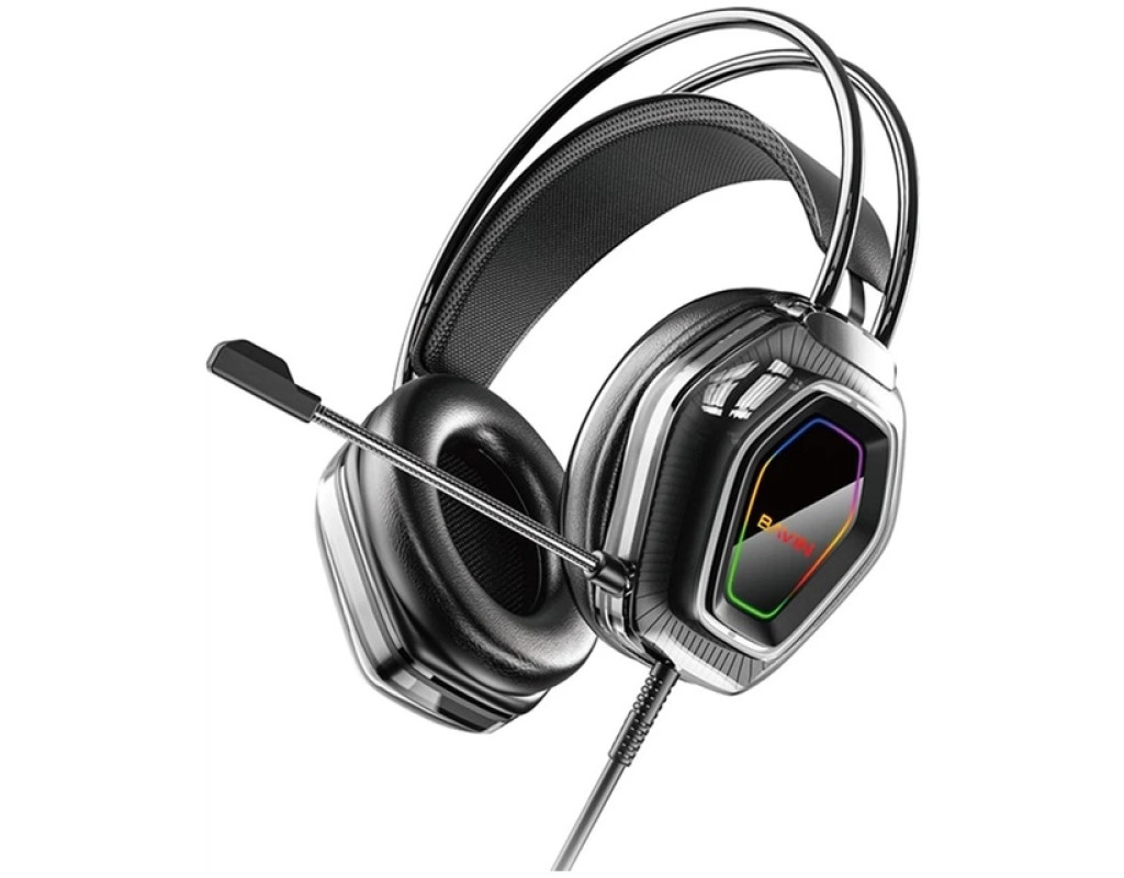 Наушники BAVIN BH-62 Gaming Hi-Res RGB LIGHT Black (HB-BH-62-BK)